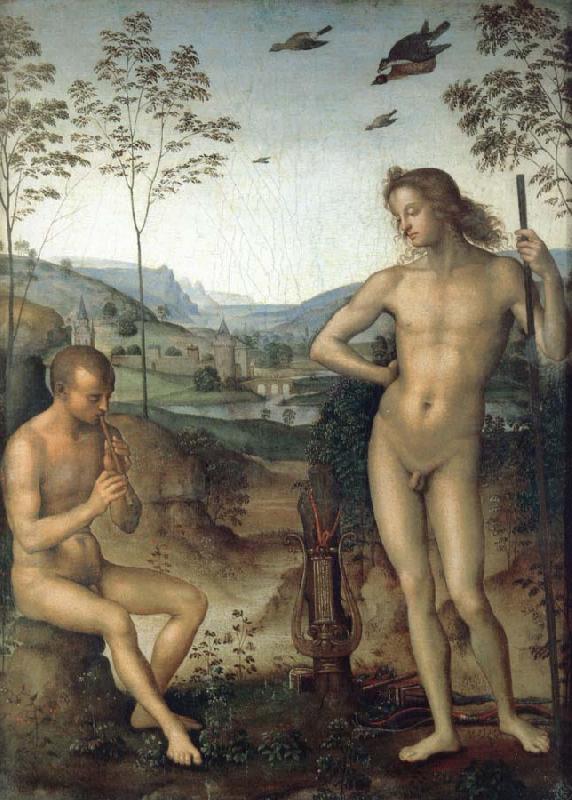 Pietro vannucci called IL perugino Apollo and Marilyn income Ah